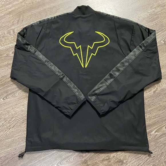 Nike Court Rafa Nadal Black Full-Zip Tennis Jacket CI9135-010 Men’s Size Large - Picture 4 of 6